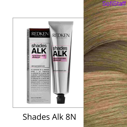 Redken Shades ALK Рідка напівстійка крем-фарба з лужним pH тон 8N Mojave Natural