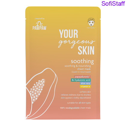 Dr. PAWPAW Your Gorgeous Skin Soothing Тканинна маска для обличчя