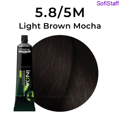 L'Oreal Professionnel Inoa Mix 1+1 Фарба для волосся без аміаку тон 5.8