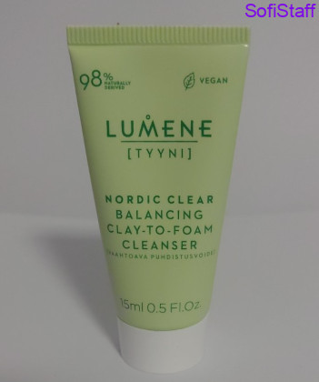 Міні формат Lumene Nordic Clear очищаюча піна для зняття макіяжу для жирної та проблемної шкіри 15 мл