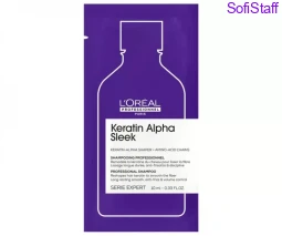 Пробник Keratin Alpha Sleek Професійний безсульфатний шампунь для гладкості волосся 10 мл 