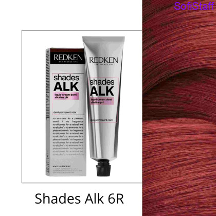 Redken Shades ALK Рідка напівстійка крем-фарба з лужним pH тон 6R Rocket Fire