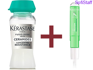Kerastase Fusio Dose Коктейль концентрат Resistance + бустер Reconstruction + розпилювач