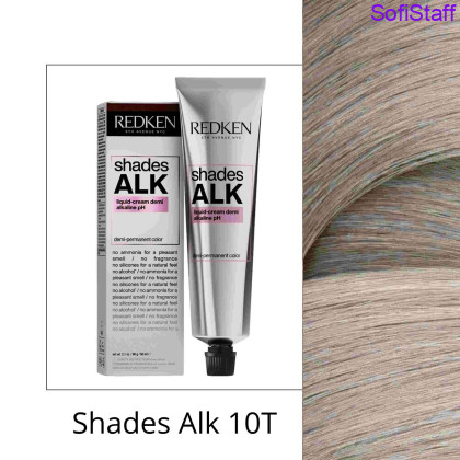 Redken Shades ALK Рідка напівстійка крем-фарба з лужним pH тон 10T Platinum