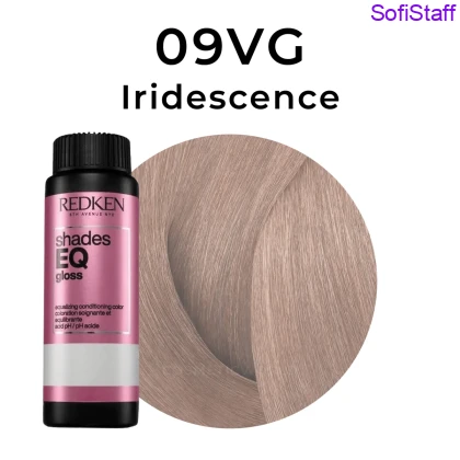 Redken Shades EQ Gloss Фарба для волосся тон в тон без аміаку з ефектом кондиціонера 09VG Iridescence 