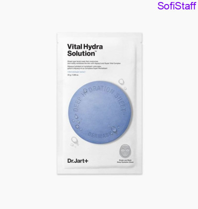 Dr. Jart+ Dermask Vital Hydra Solution Зволожувальна маска з гіалуроновою кислотою Капсули краси