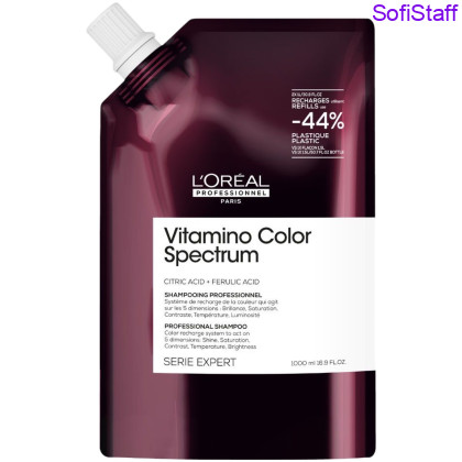 Vitamino Color Spectrum Професійний шампунь для блиску та збереження кольору волосся Рефіл 1000 мл