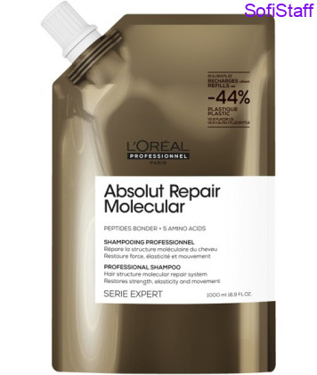 Absolut Repair Molecular шампунь для молекулярного відновлення пошкодженого волосся Рефіл 1000 мл