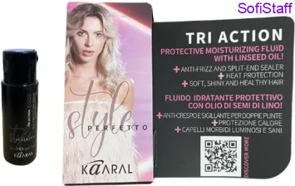 Міні формат Kaaral Style Perfetto Tri Action Зволожувальна захисна сироватка для волосся 20 мл