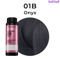 Redken Shades EQ Gloss Фарба для волосся тон в тон без аміаку з ефектом кондиціонера 01B Onyx