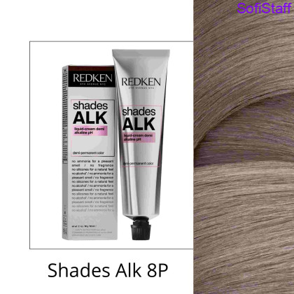 Redken Shades ALK Рідка напівстійка крем-фарба з лужним pH тон 8p Misty Pearl