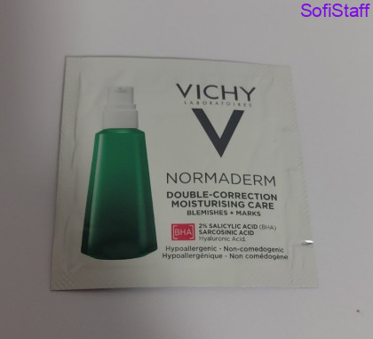 Пробник Normaderm Probio-BHA Зволожуючий флюїд подвійної дії для жирної, схильної до появи недоліків шкіри