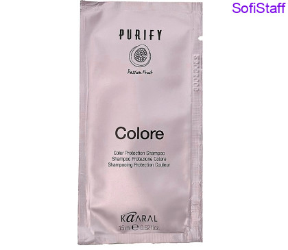 Пробник Kaaral Purify Colore Шампунь для волосся захист кольору 15 мл 