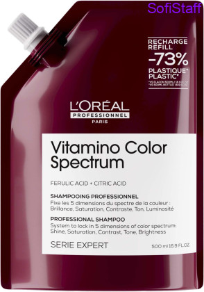Vitamino Color Spectrum Професійний шампунь для блиску та збереження кольору волосся Рефіл 500 мл