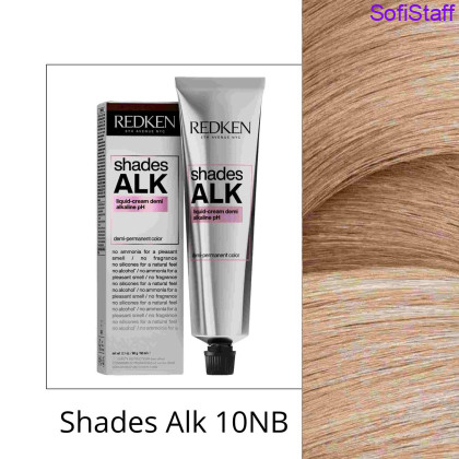 Redken Shades ALK Рідка напівстійка крем-фарба з лужним pH тон 10NB Caramel Cloud Neutral Brown Blonde