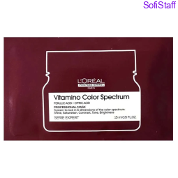 Пробник Vitamino Color Spectrum Професійна маска для сяючого блиску та збереження 5 вимірів колірного спектру після фарбування волосся