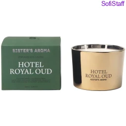 Sister`s Aroma свічка ароматизована Hotel Royal Oud 150 грам 