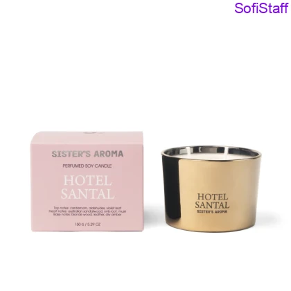Sister`s Aroma свічка ароматизована Hotel Santal 150 грам  