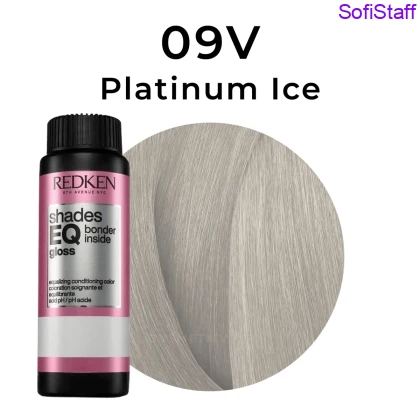 Redken Shades EQ Gloss Фарба для волосся тон в тон без аміаку з ефектом кондиціонера 09V Platinum ice 