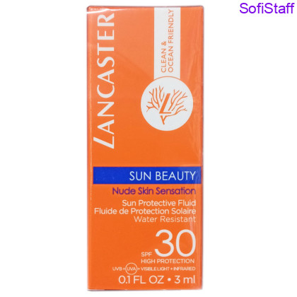 Міні формат Lancaster Sun Beauty Nude Skin Sensation Сонцезахисний флюїд для обличчя SPF30