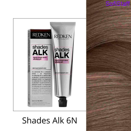 Redken Shades ALK Рідка напівстійка крем-фарба з лужним pH тон 6N Morrocan Sand