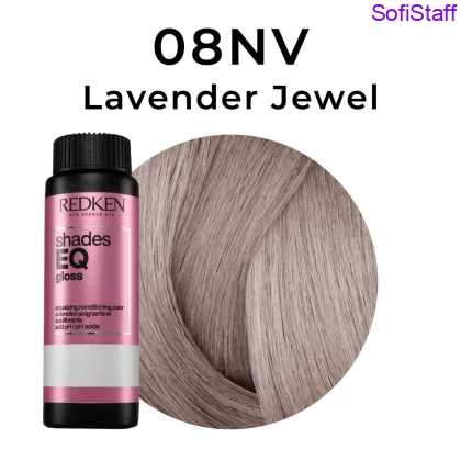 Redken Shades EQ Gloss Фарба для волосся тон в тон без аміаку з ефектом кондиціонера 08NV Lavender jewel