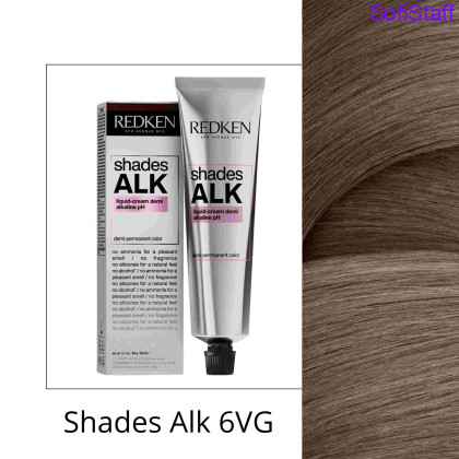 Redken Shades ALK Рідка напівстійка крем-фарба з лужним pH тон 6VG Desert Taupe 